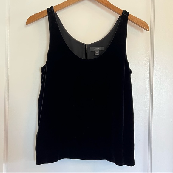 J Crew Black Velvet Tank - Picture 3 of 6
